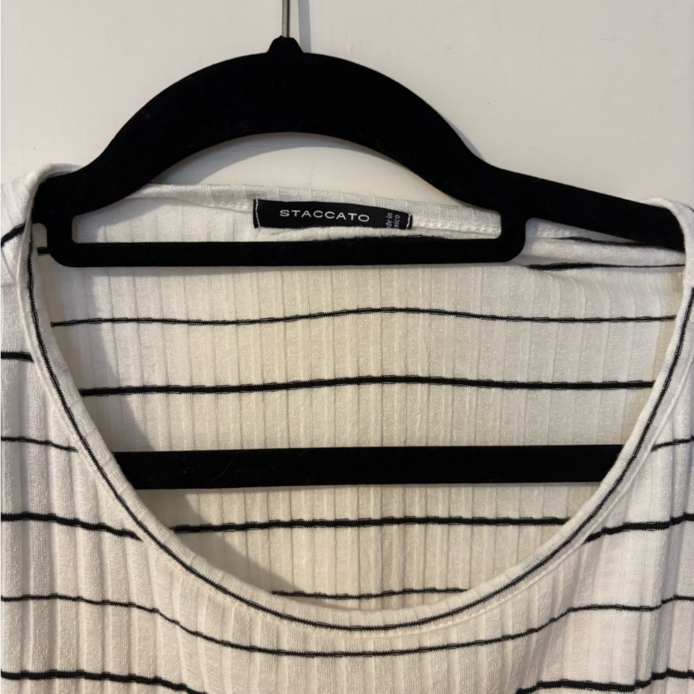 Luke new,  black/white stripe tunic top,  size medium bought from boutique store - Picture 4 of 7